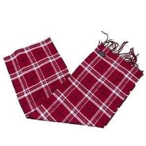 Pendleton red, black, and white scarf   A455